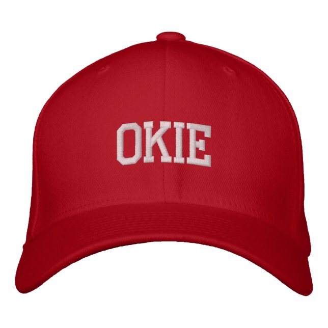 Brodée    Casquette DE BASEBALL OKIEEMBROIDEE (Devant)