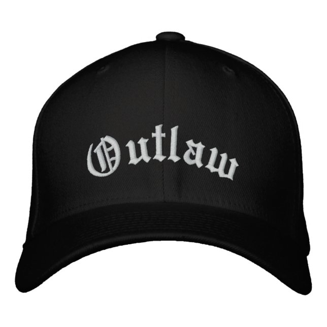 Brodée Casquette de Baseball Outlaw (Devant)