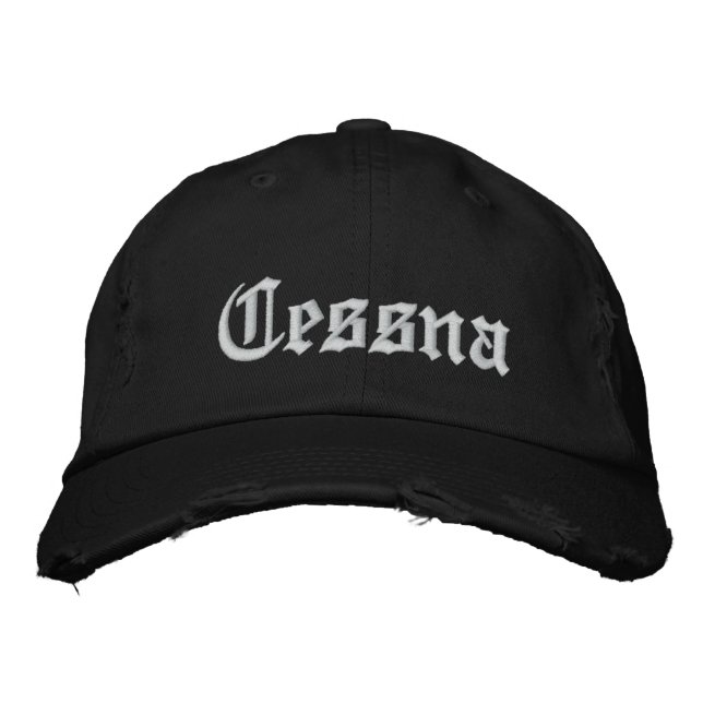 Brodée Casquette de baseball personnalisé - CESSNA (Devant)