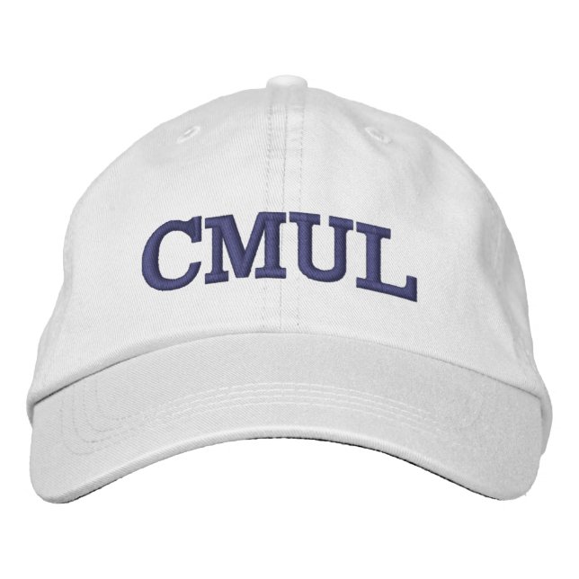 Brodée Casquette de baseball réglable de CMUL (Devant)
