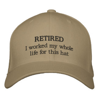 Brodée Casquette de baseball retraité