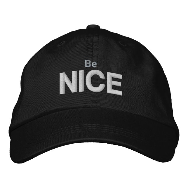 Brodée Casquette de baseball « Sois GENTIL » (Devant)