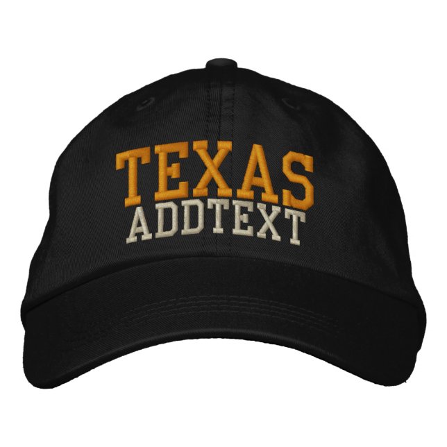 Brodée Casquette de baseball -TEXAS - SRF (Devant)