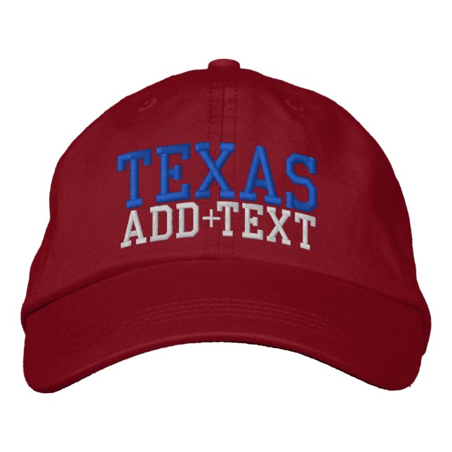 Brodée Casquette de baseball -TEXAS - SRF (Devant)