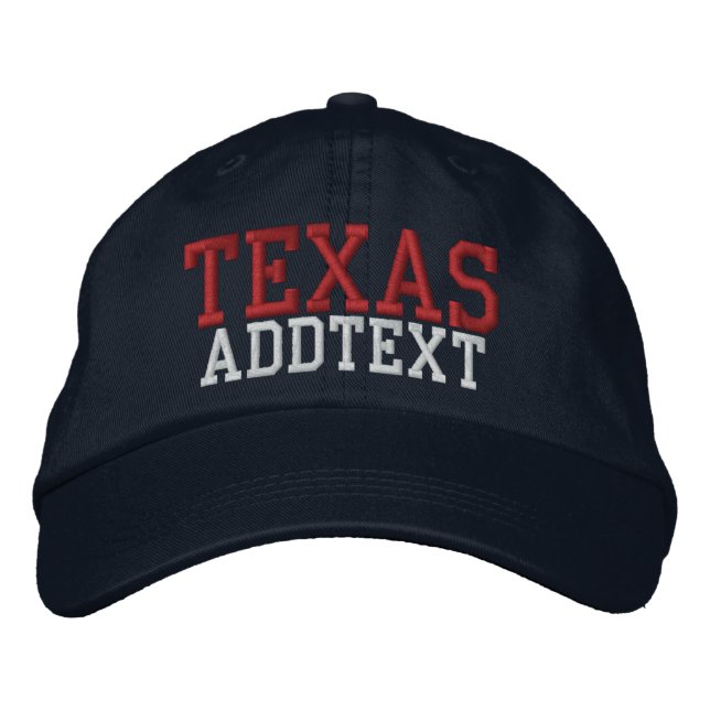 Brodée Casquette de baseball -TEXAS - SRF (Devant)
