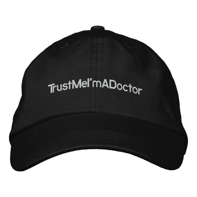 Brodée Casquette de baseball TrustMeI'mADoctor (Devant)