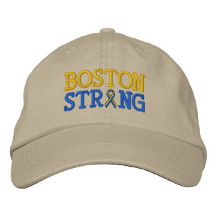 Brodée Casquette de broderie à ruban robuste de Boston