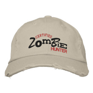Brodée Casquette de broderie certifié ZOMBIE Hunter Hallo