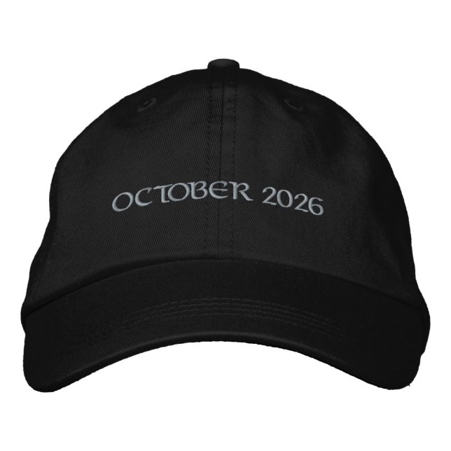 Brodée Casquette de camionneur alternative Navy OCTOBER 2 (Devant)