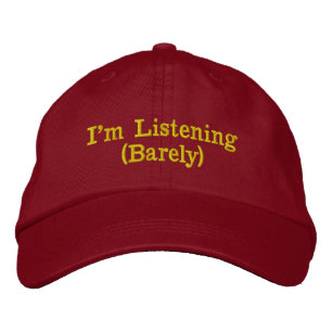 Brodée Casquette de camionneur pour homme à peine drôle "