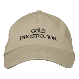 Brodée Casquette de Casquette brodé de profileur d'or