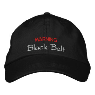 Brodée Casquette de ceinture noire