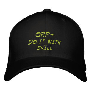 Brodée Casquette de compétences radio amateur QRP