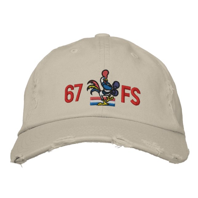 Brodée casquette de golf 67FS avec Callsign (Devant)