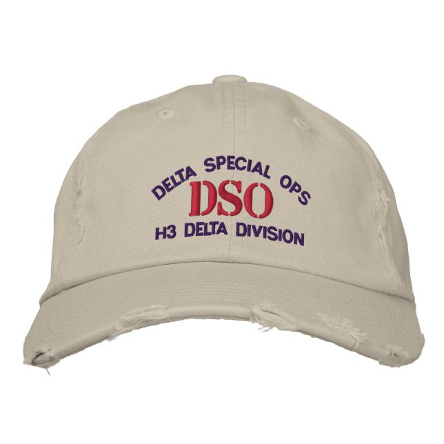 Brodée Casquette de la division Delta du DSO Halo (Devant)