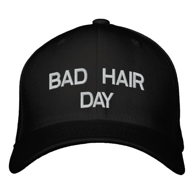 Brodée Casquette de la journée des cheveux mauvais (Devant)