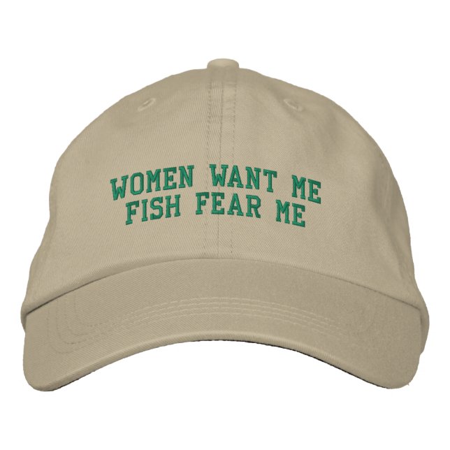 Brodée Casquette de la peur du poisson (Devant)