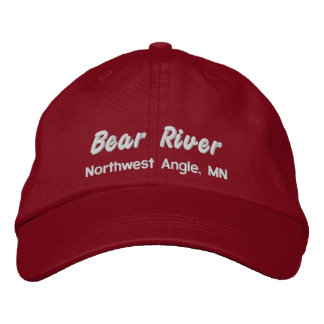 Brodée Casquette de la rivière Bear - lettres blanches br
