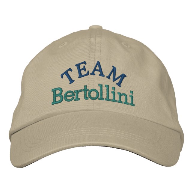 Brodée Casquette de l'ÉQUIPE familiale par SRF (Devant)