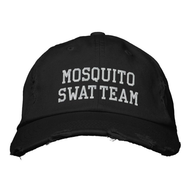 Brodée CASQUETTE DE L'ÉQUIPE MOSQUITO SWAT [Noir] (Devant)