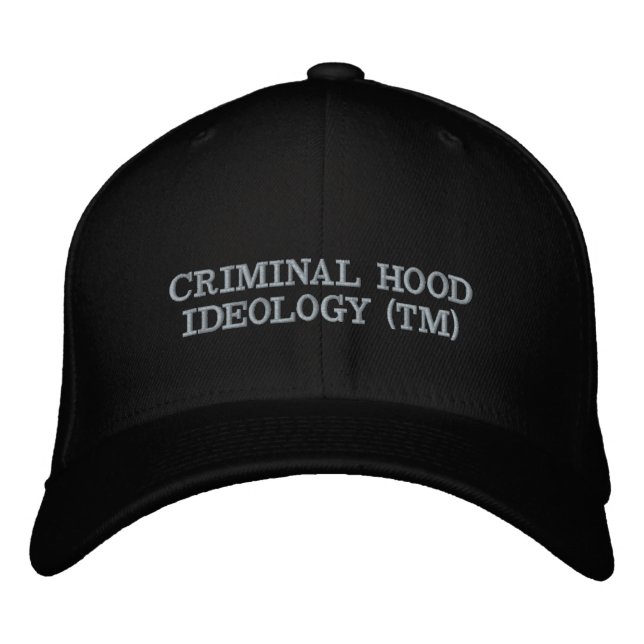 BRODÉE CASQUETTE DE L'IDÉOLOGIE DE LA SANTÉ CRIMINELLE (Devant)