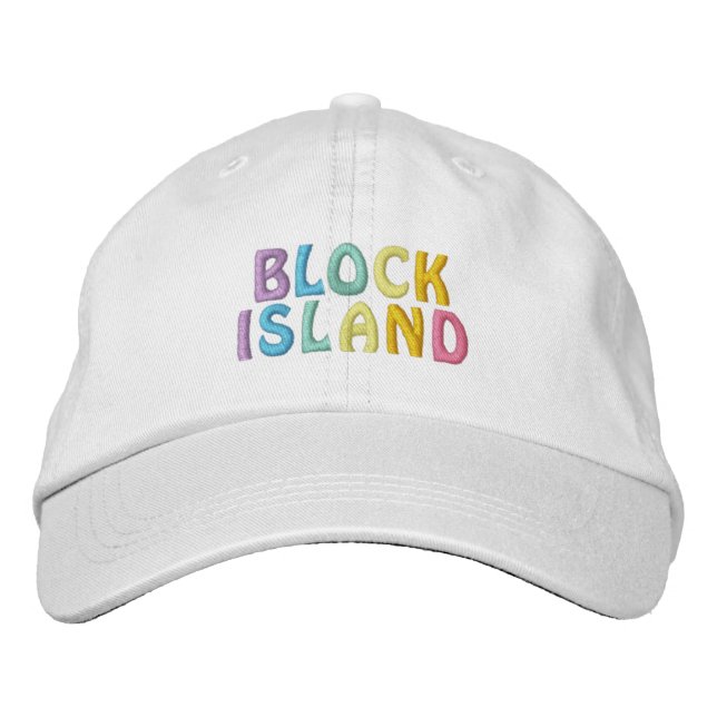 Brodée Casquette DE L'ÎLE BLOCK (Devant)