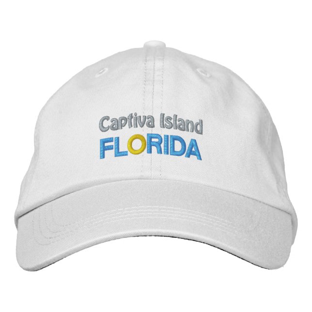 BRODÉE CASQUETTE DE L'ÎLE CAPTIVA (Devant)