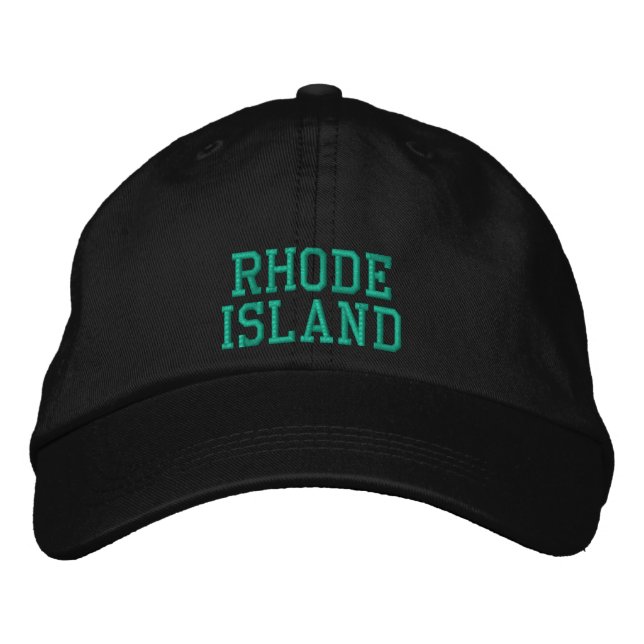 Brodée Casquette DE L'ÎLE DE RHODE (Devant)