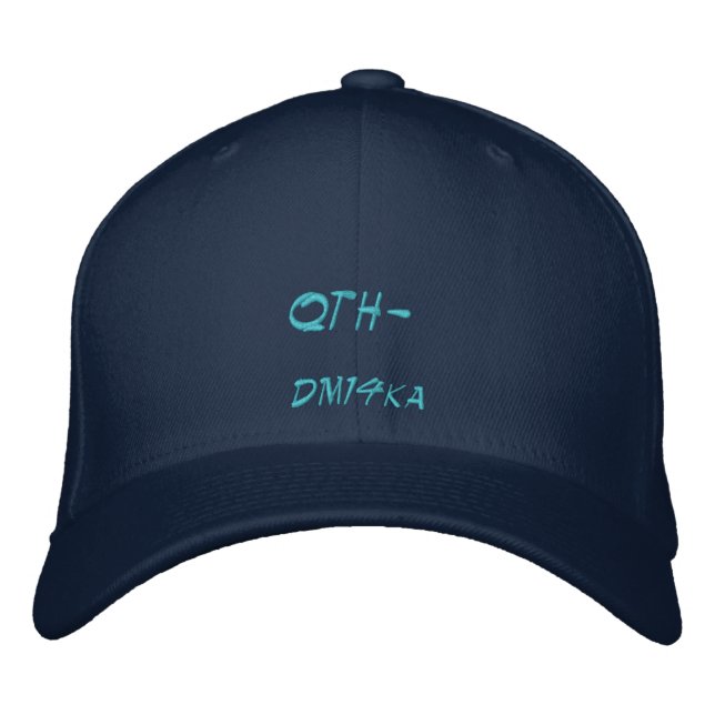 Brodée Casquette de localisation de QTH de Radio amateur (Devant)