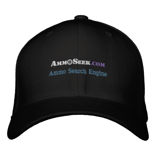 Brodée Casquette de logo AmmoSeek avec le texte du moteur (Devant)