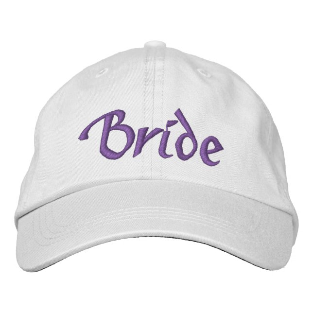 Brodée Casquette de mariée (Devant)