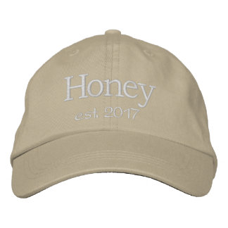 Brodée Casquette de miel - Blancs