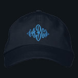 Brodée Casquette de monogramme<br><div class="desc">Les monogrammes rendent immédiatement n'importe quoi plus mignon !</div>
