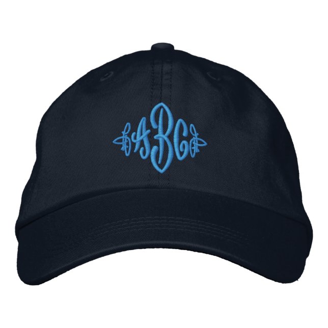Brodée Casquette de monogramme (Devant)