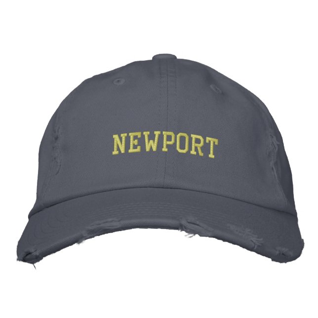 Brodée Casquette de Newport Rhode Island (Devant)