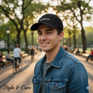 Brodée Casquette de nom personnalisé - Style de baseball 