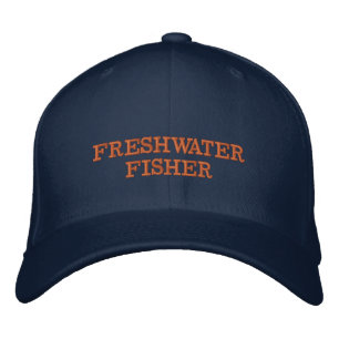 Brodée Casquette de pêche en eau douce