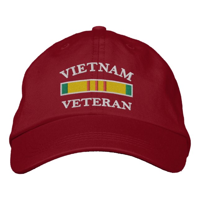 Brodée Casquette de performance vétéran du Vietnam (Devant)