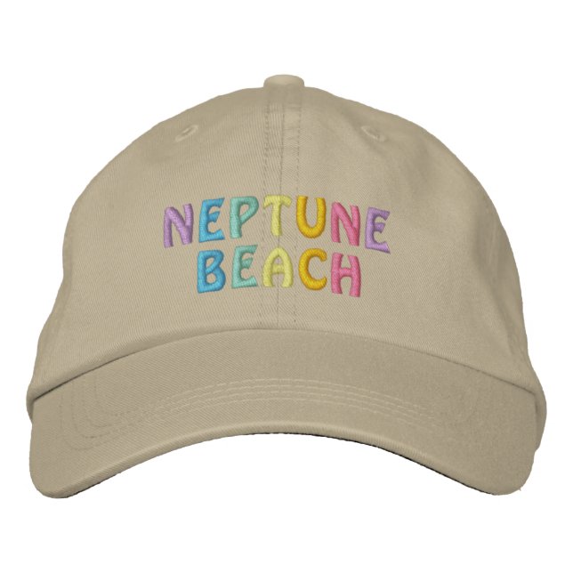 BRODÉE CASQUETTE DE PLAGE DE NEPTUNE (Devant)