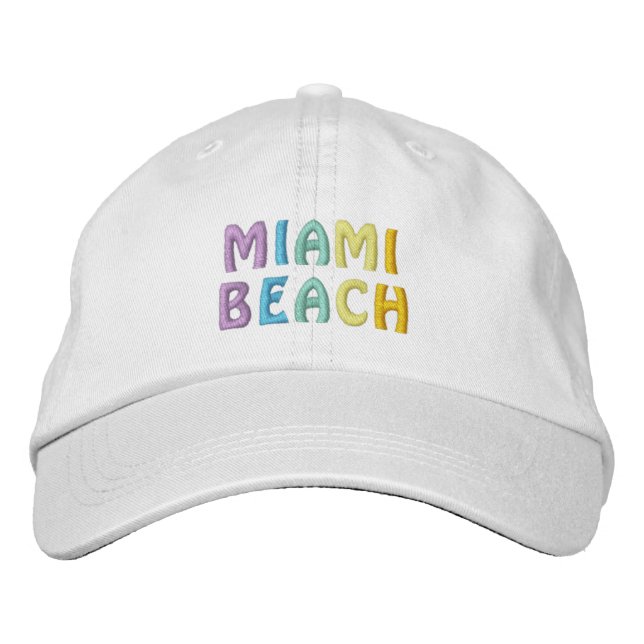 BRODÉE CASQUETTE DE PLAGE MIAMI (Devant)