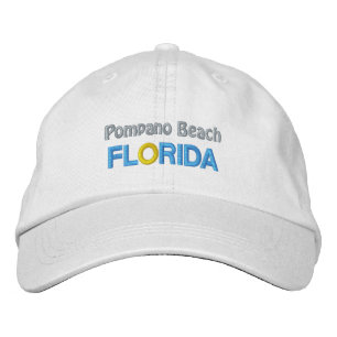 BRODÉE CASQUETTE DE PLAGE POMPANO