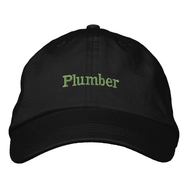 Brodée Casquette de plombier professionnel (Devant)