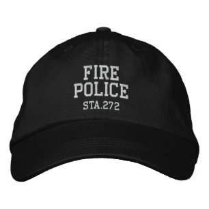Brodée casquette de police des incendies