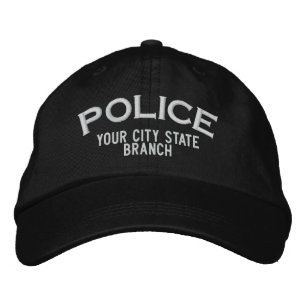 Brodée Casquette de police personnalisé