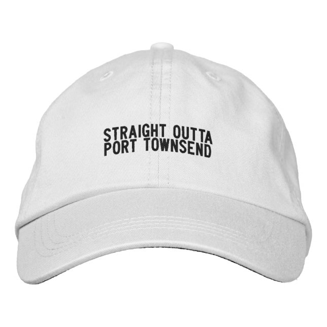 Brodée Casquette de Port Townsend Washington (Devant)