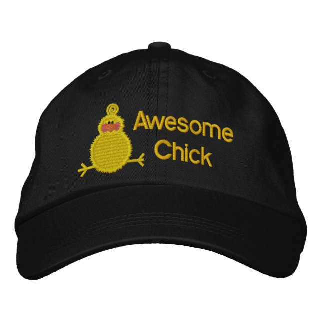 Brodée Casquette de poussins génial (Devant)
