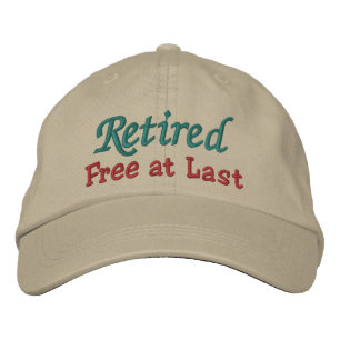 Brodée Casquette de retraite par SRF - Gratuit à Dernier!