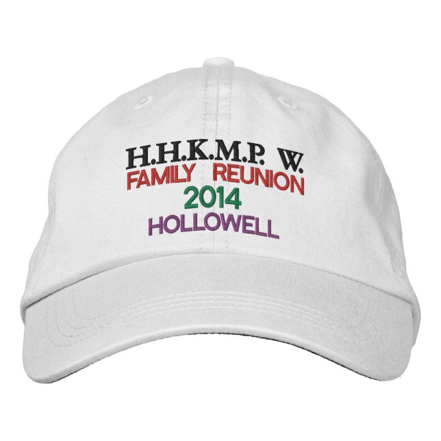 Brodée Casquette de réunion familiale (Devant)