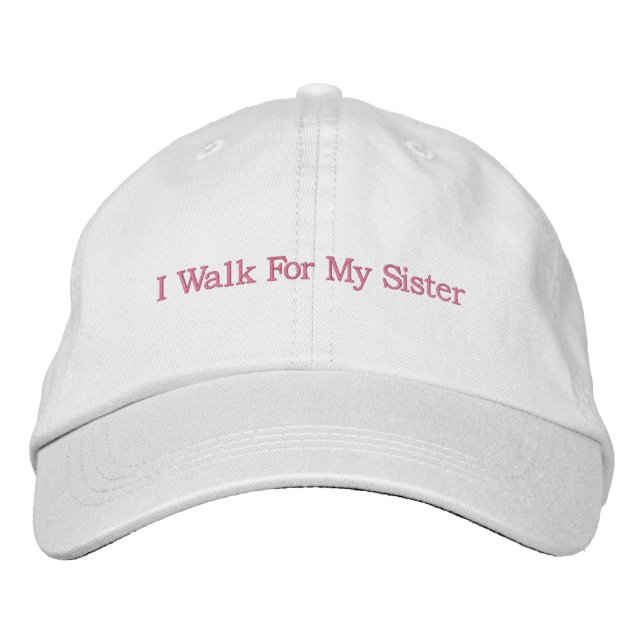Brodée Casquette de sensibilisation au cancer du sein (Devant)