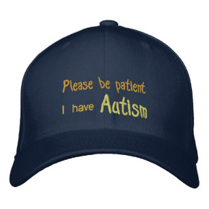 Brodée Casquette de sensibilisation sur l'autisme avec no
